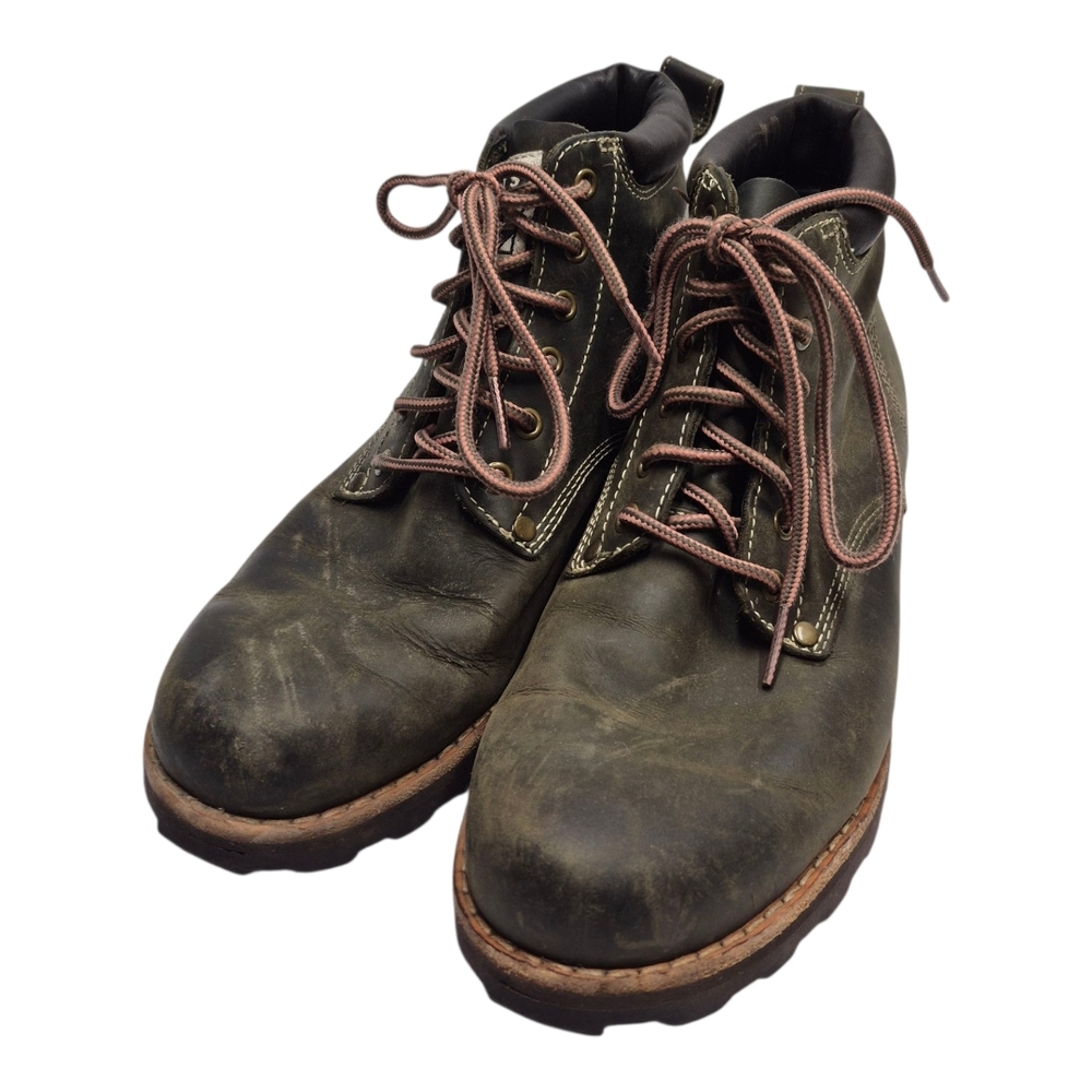 Roots Tuff Olive Chukka Leather Boots Size 7.5